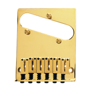 Fender 6-Saddle American Series Telecaster Bridge Assembly, Gold