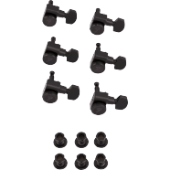 Fender Locking Stratocaster/Telecaster Staggered Guitar Accessories (Black) (6)