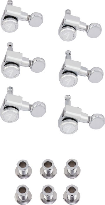 Fender Locking Stratocaster/Telecaster Vintage Buttons Tuning Machine Set Chrome