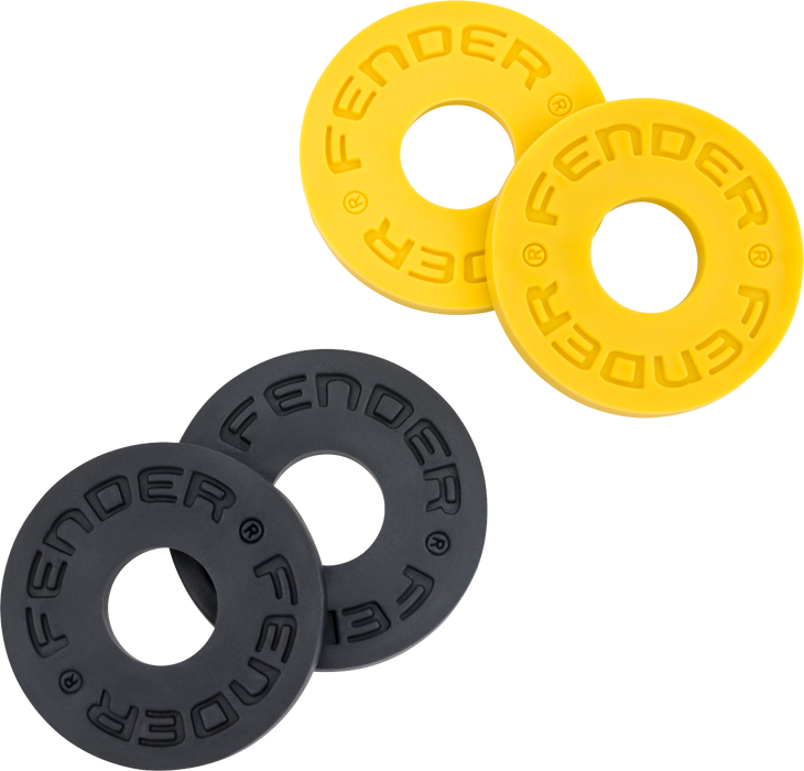 Fender Strap Blocks Third Man Records, 2 x Black and 2 x Yellow