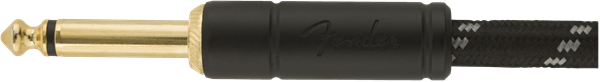 Fender Deluxe Series Instrument Cable, Straight/Straight, 10' - Black Tweed