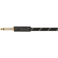 Fender Deluxe Coil Cable, 30', Black Tweed