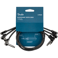 Fender Blockchain 16" Patch Cable, 3-pack, Angle/Angle