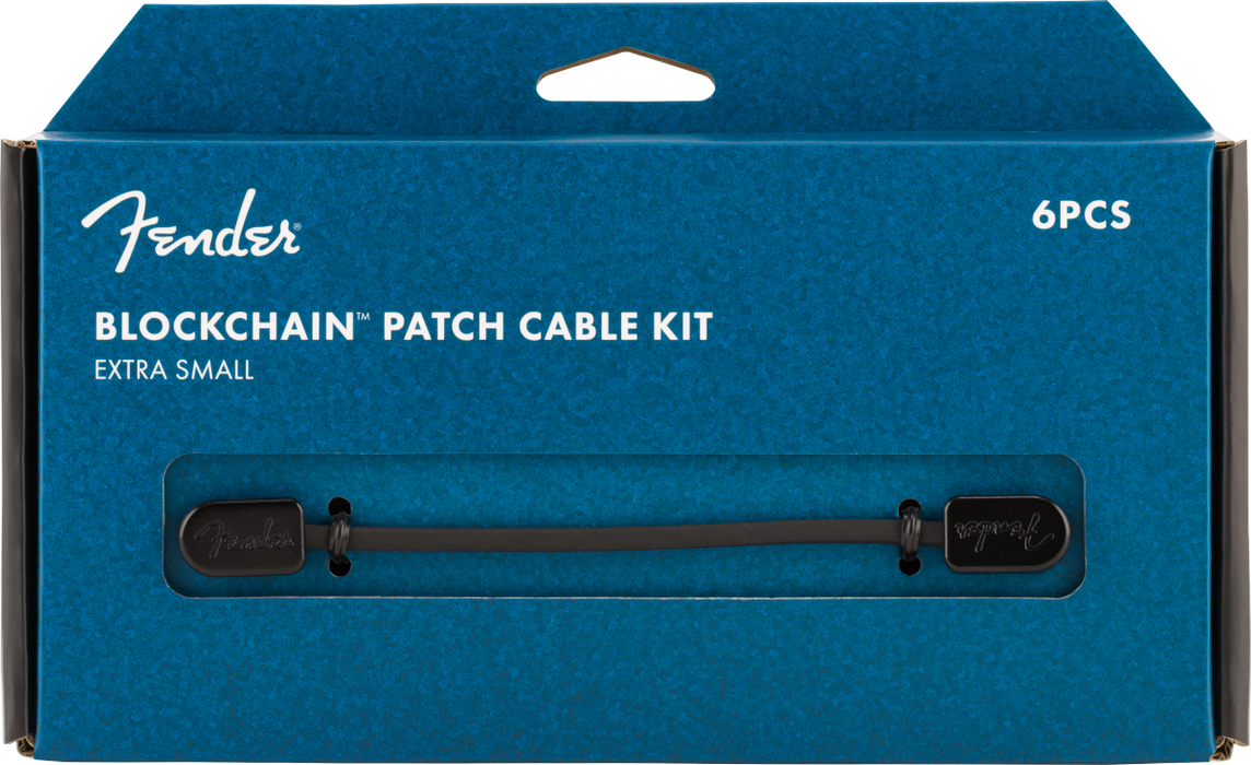 Fender Fender Blockchain Patch Cable Kit, Black, Extra Small