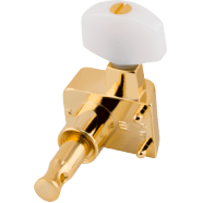 Fender Deluxe Cast/Sealed Guitar Guitar Accessories with Pearl Buttons (Set of 6), Gold