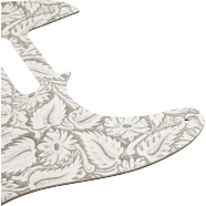 Fender Waylon Jennings Leather Telecaster Pickguard, White