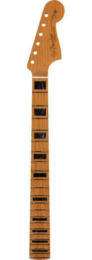 Fender Roasted Jazzmaster Neck, Block Inlays, 22 Medium Jumbo Frets, 9.5" Radius, Maple Modern C Shape