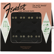 Fender Pure Vintage '74 Jazz Bass Pickup Set, Black (2)