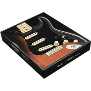 Fender Pre-Wired Strat Pickguard, Tex-Mex SSS, Black 11 Hole PG