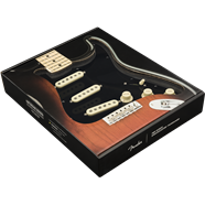 Fender Pre-Wired Strat Pickguard, Original '57/'62 SSS, Black 11 Hole PG