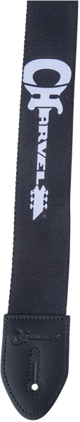 Charvel Strap, Black w/ White Logo
