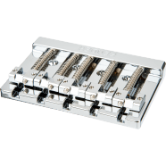 Fender Fender HiMass 5-String Bass Wide Bridge Assembly With Zinc Saddles, Chrome