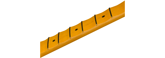 Fender American Professional II Scalloped Stratocaster Neck, 22 Narrow Tall Frets, 9.5" Radius, Maple