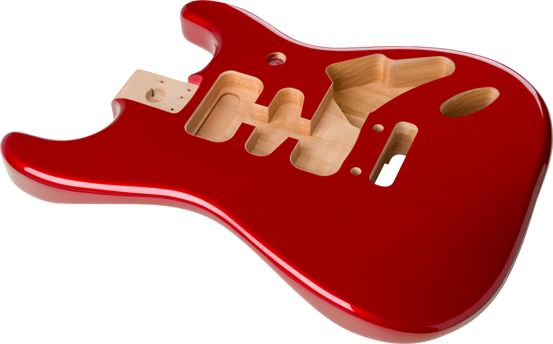 Fender Deluxe Series Stratocaster Alder Body Candy Appel Red