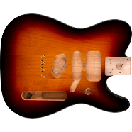 Fender Deluxe Series Telecaster SSH Alder Body Modern Bridge Mount, 3-Color Sunburst