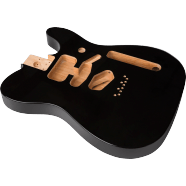 Fender Deluxe Series Telecaster SSH Alder Body Modern Bridge Mount, Black