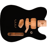 Fender Deluxe Series Telecaster SSH Alder Body Modern Bridge Mount, Black