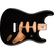Fender Classic Series 60's Stratocaster SSS Alder Body Vintage Bridge Mount, Black
