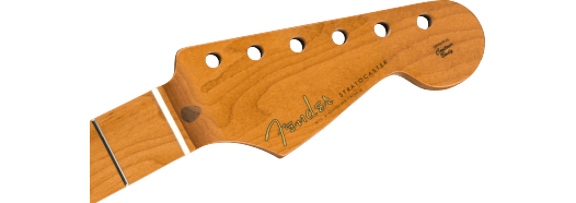 Fender Roasted Maple Vintera Mod 50's Stratocaster Neck, 21 Medium Jumbo Frets, 9.5", "V" Shape