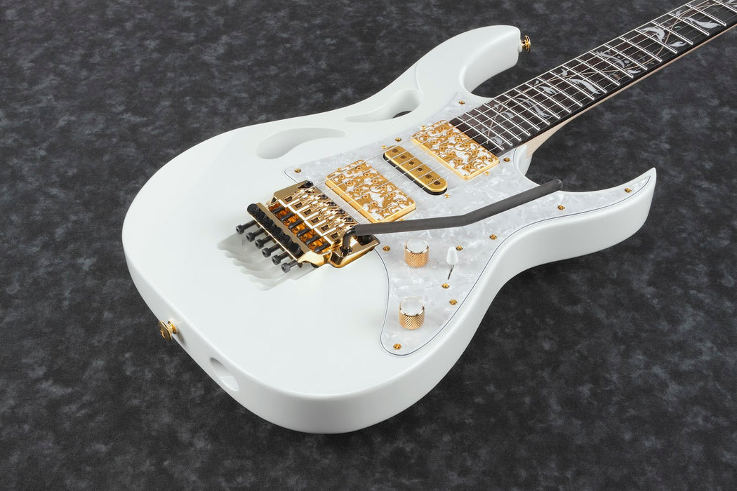 Ibanez PIA3761SLW - Steve Vai Signature 6-String Electric Guitar w/Case - Stallion White