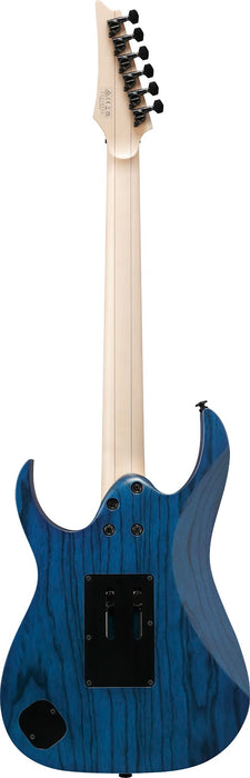 Ibanez RG653DXTDF - RG Prestige 6-String Electric Guitar w/Case - Transparent Deep Blue Flat