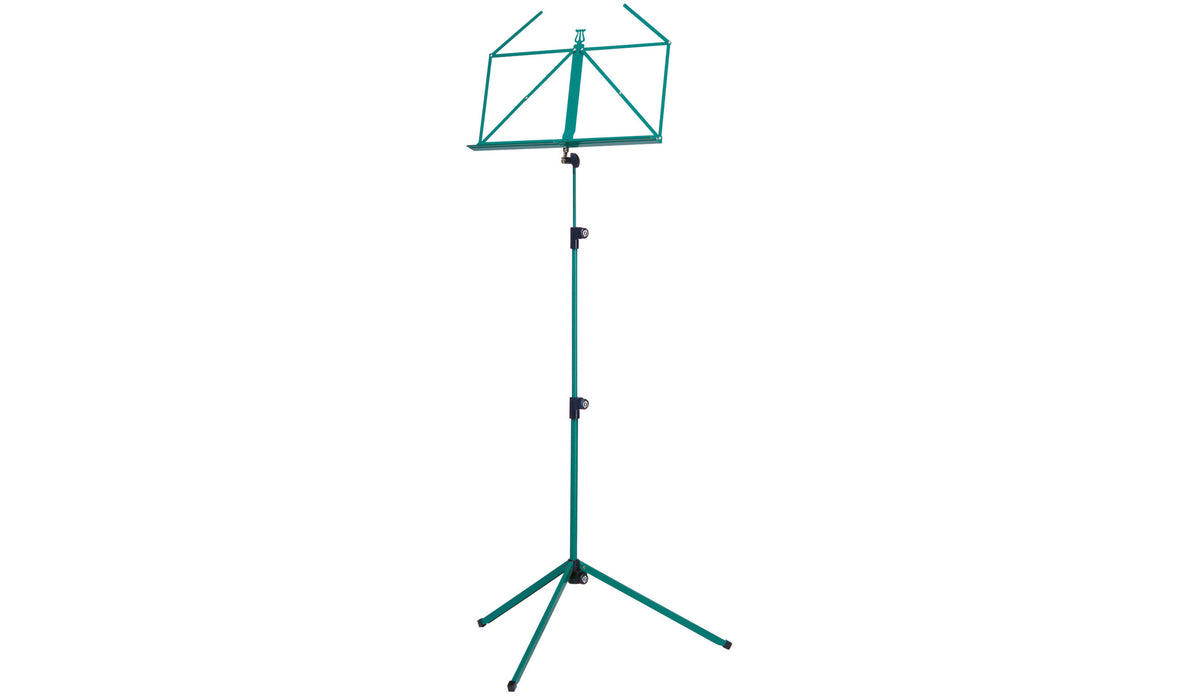 K&M 3 Piece Folding Music Stand, Green