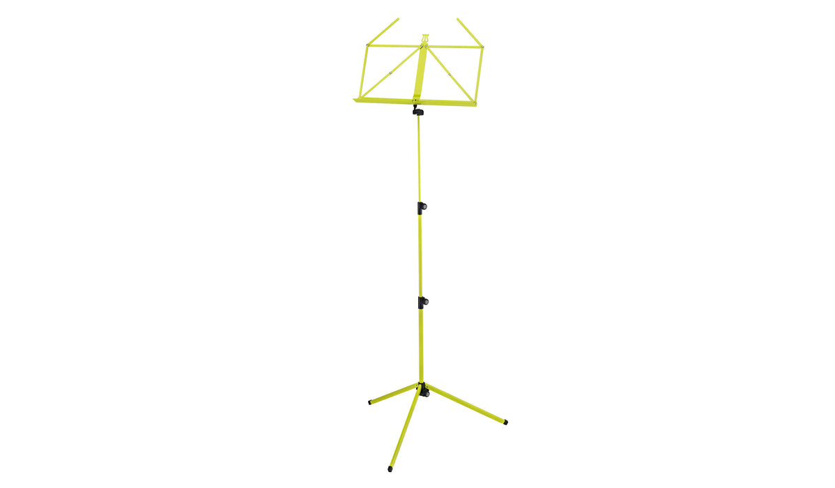 K&M 3 Piece Folding Music Stand, Lime