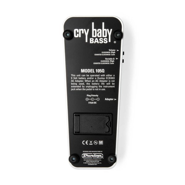 Dunlop 105Q Crybaby Pedal Bass Q