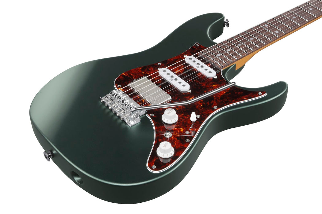 Ibanez AZ2204NVGF - AZ Prestige 6-String Electric Guitar w/Case - Ivy Green Metallic Flat