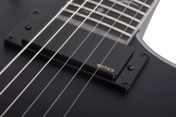 Schecter Damien Platinium-6 Solo-II, noir satiné