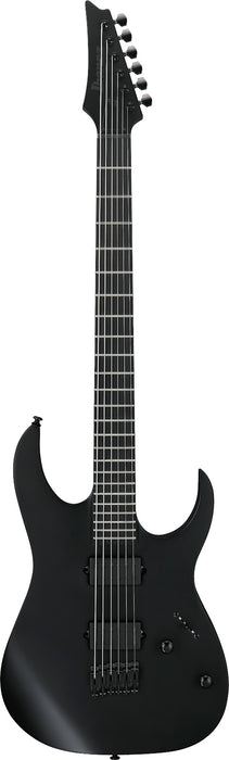 Ibanez 6 String RG Iron Label Series Baritone Electric Guitar, Black Flat