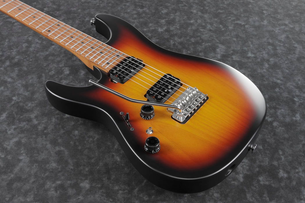Ibanez AZ2402LTFF - AZ Prestige 6-String Electric Guitar w/Case - Tri Fade Burst Flat