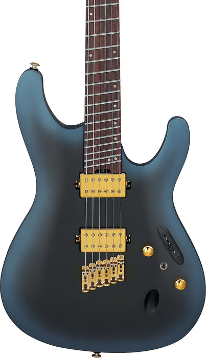 Ibanez SML721MAM - S Axe Design Lab Multi-scale 6-String Electric Guitar - Midnight Arctic Ocean Matte
