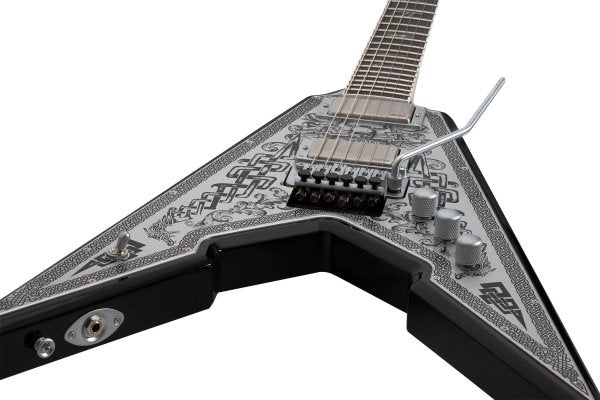 Wylde Audio Ironworks Viking FR Electric Guitar, Gloss Black