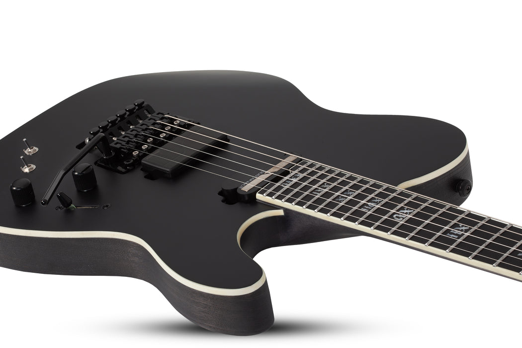 Schecter PT SLS Elite Evil Twin Electric Guitar, Satin Black