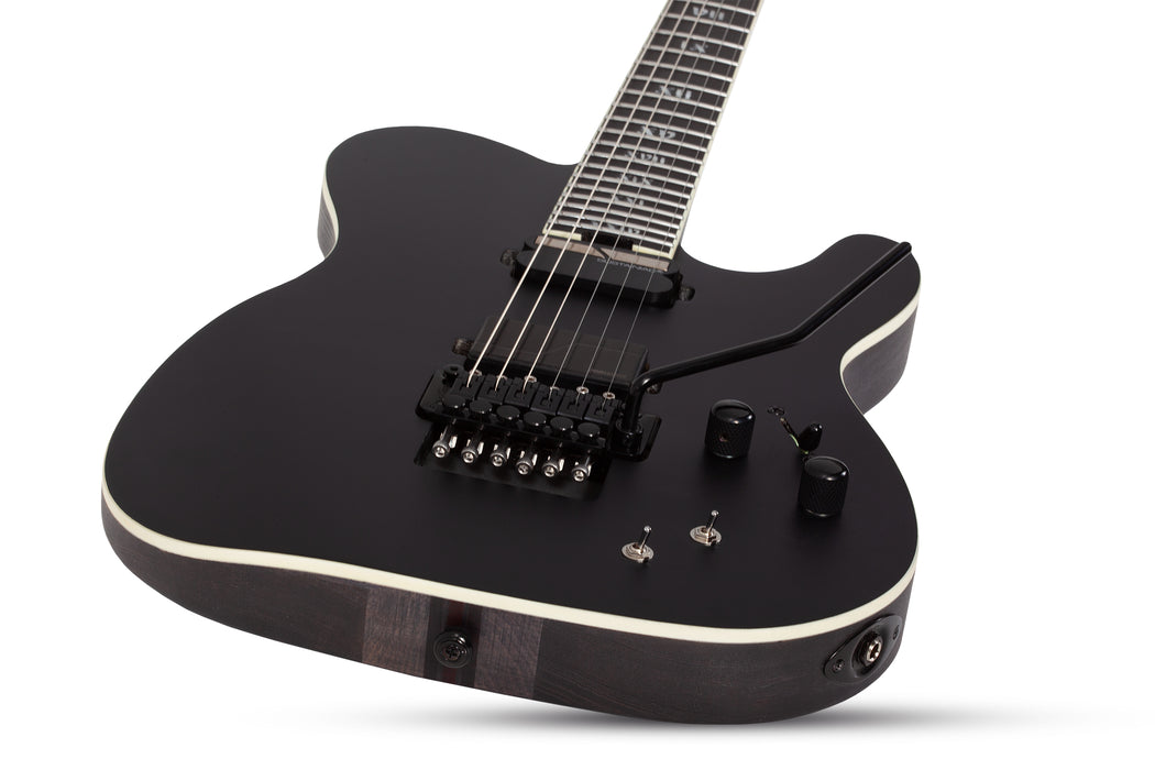 Schecter PT SLS Elite Evil Twin Electric Guitar, Satin Black
