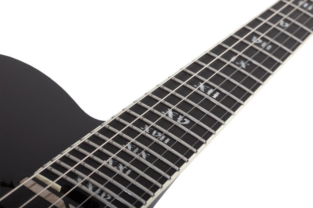 Schecter PT SLS Elite Evil Twin Electric Guitar, Satin Black
