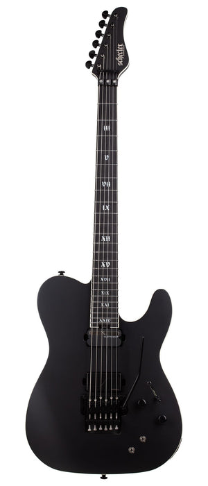 Schecter PT SLS Elite Evil Twin Electric Guitar, Satin Black