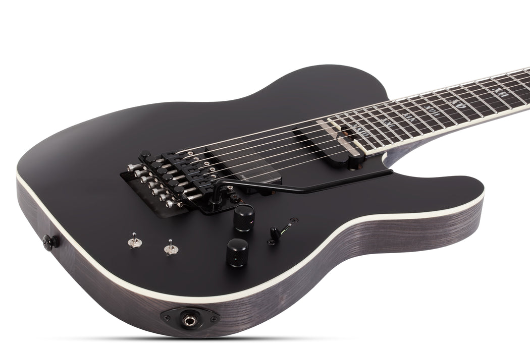 Schecter PT-7 SLS Elite Evil Twin 7-String Electric Guitar, Satin Black