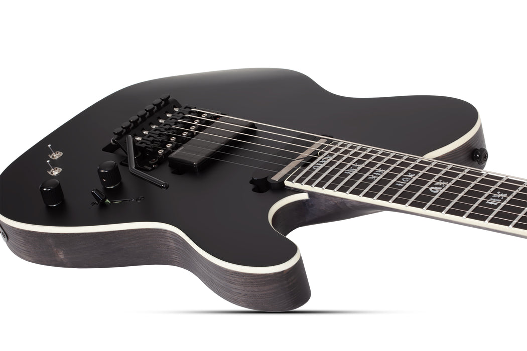 Schecter PT-7 SLS Elite Evil Twin 7-String Electric Guitar, Satin Black