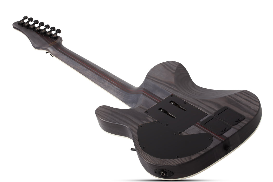 Schecter PT-7 SLS Elite Evil Twin 7-String Electric Guitar, Satin Black