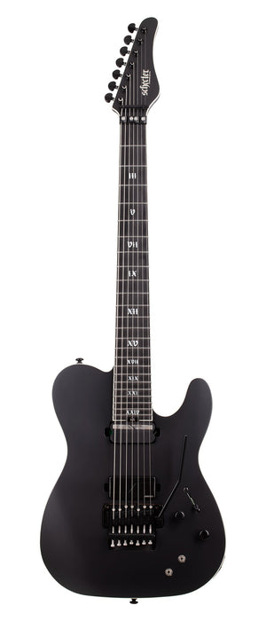 Schecter PT-7 SLS Elite Evil Twin 7-String Electric Guitar, Satin Black