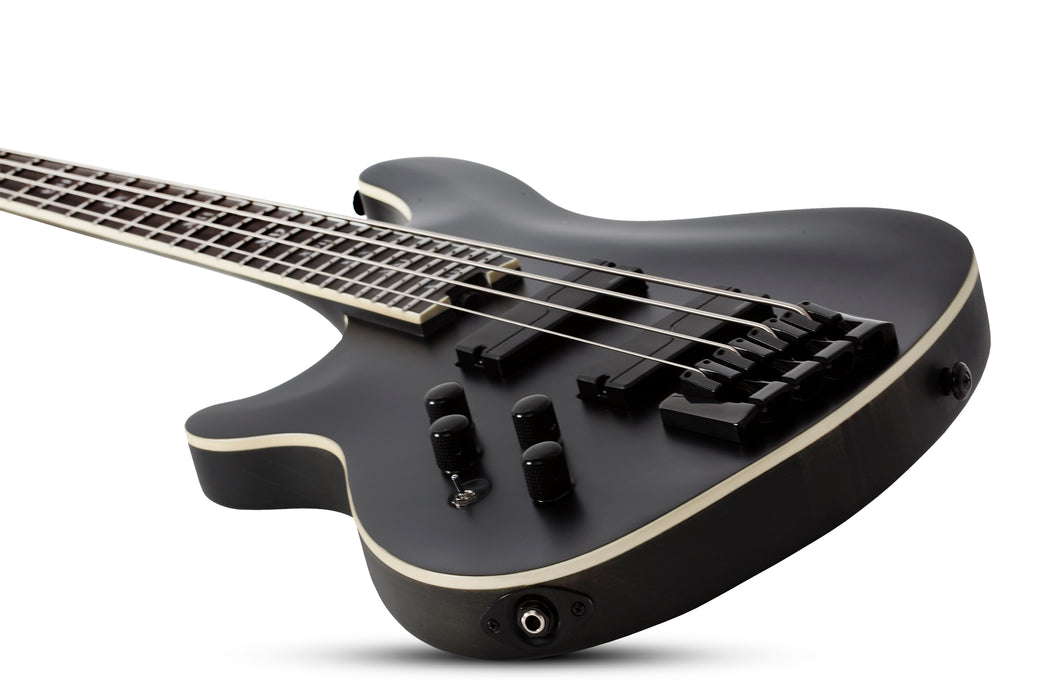 Schecter SLS Elite-4 "Evil Twin" Left-Handed Satin Black