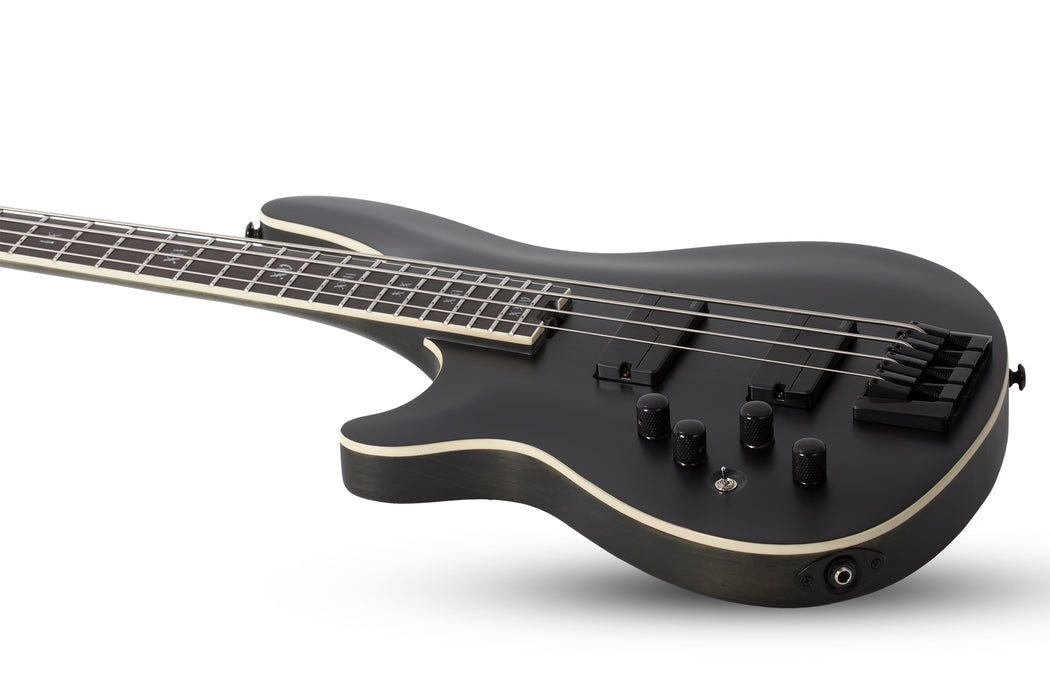 Schecter SLS Elite-4 "Evil Twin" Left-Handed Satin Black