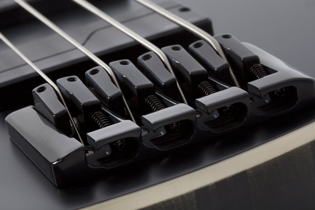 Schecter SLS Elite-4 "Evil Twin" Left-Handed Satin Black