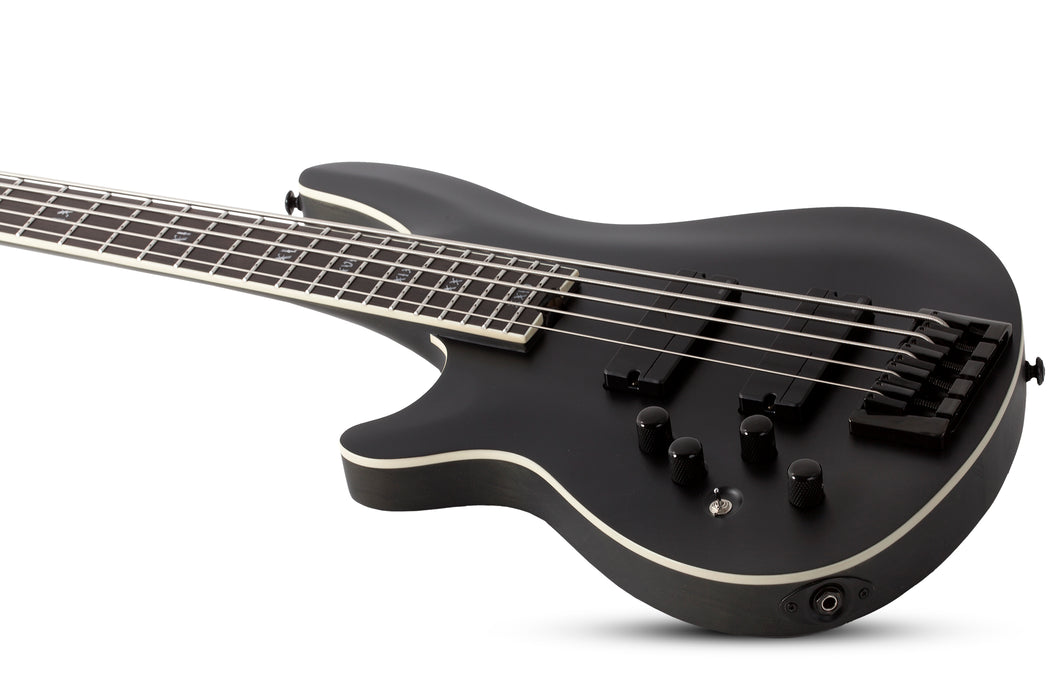 Schecter SLS Elite-5 "Evil Twin" Left-Handed Satin Black