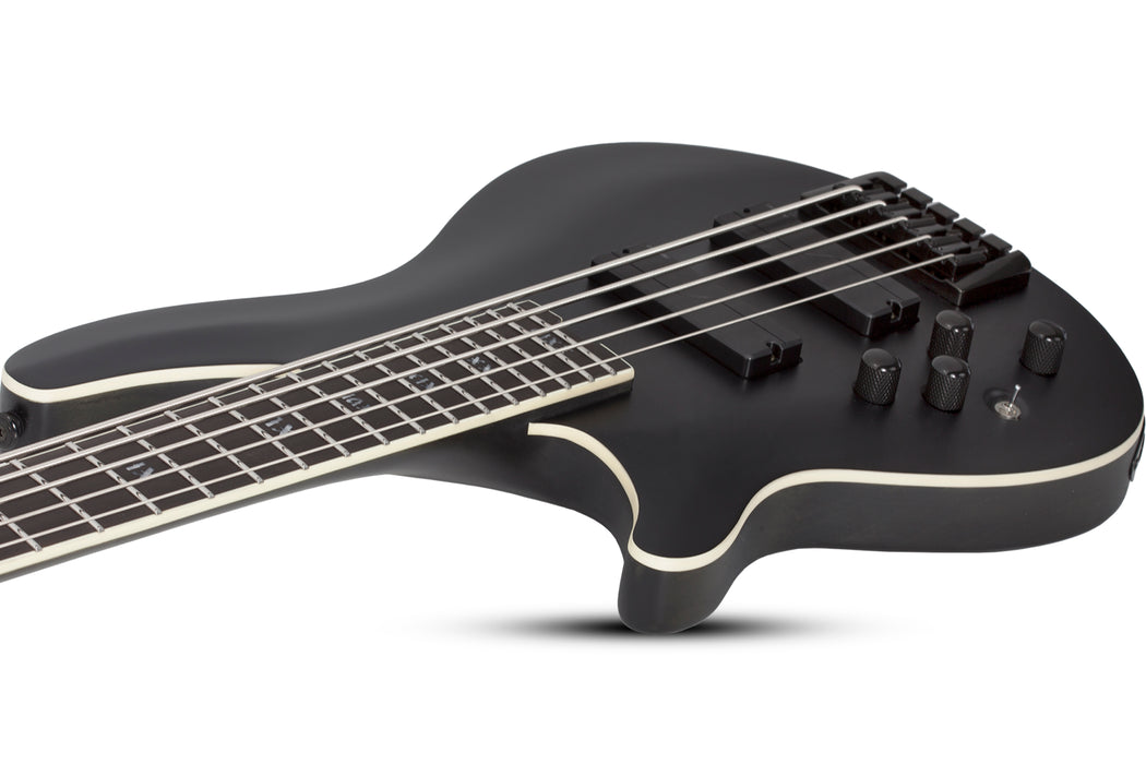 Schecter SLS Elite-5 "Evil Twin" Left-Handed Satin Black