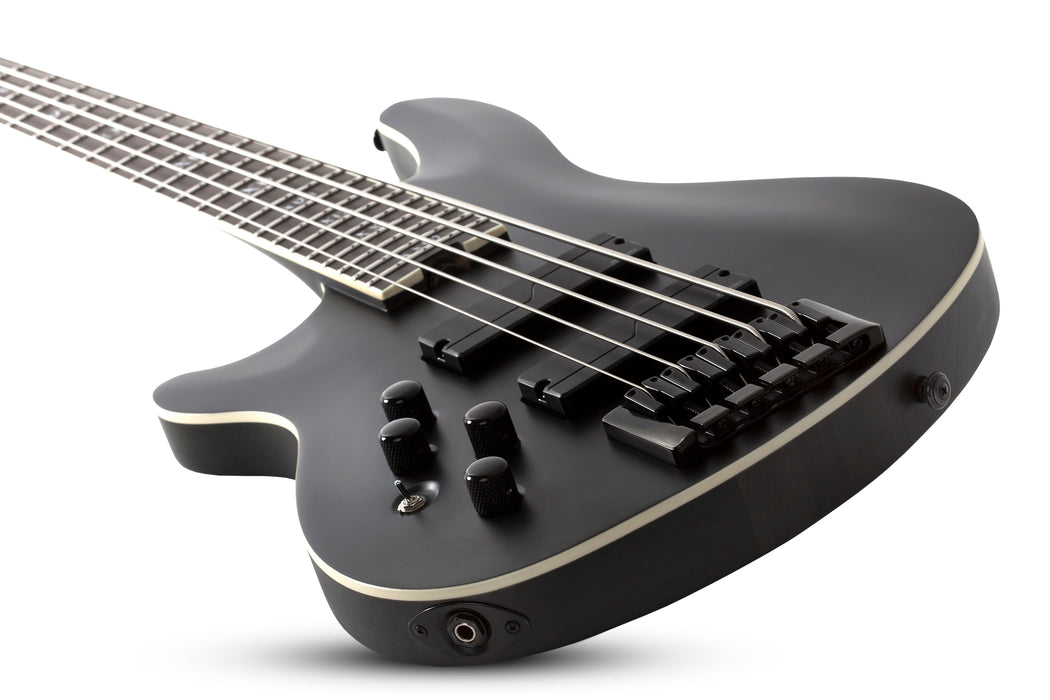 Schecter SLS Elite-5 "Evil Twin" Left-Handed Satin Black