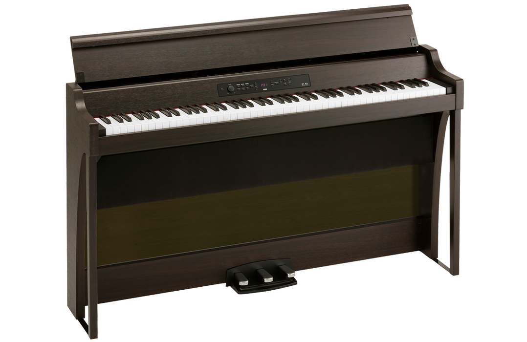 Korg G1BAIRBR 88-Key RH3 Kronos Based Concert Piano With Bluetooth Audio Playing, Brown