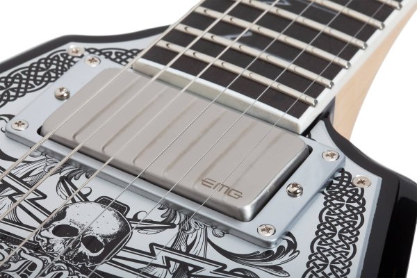Wylde Audio Ironworks Viking FR Electric Guitar, Gloss Black